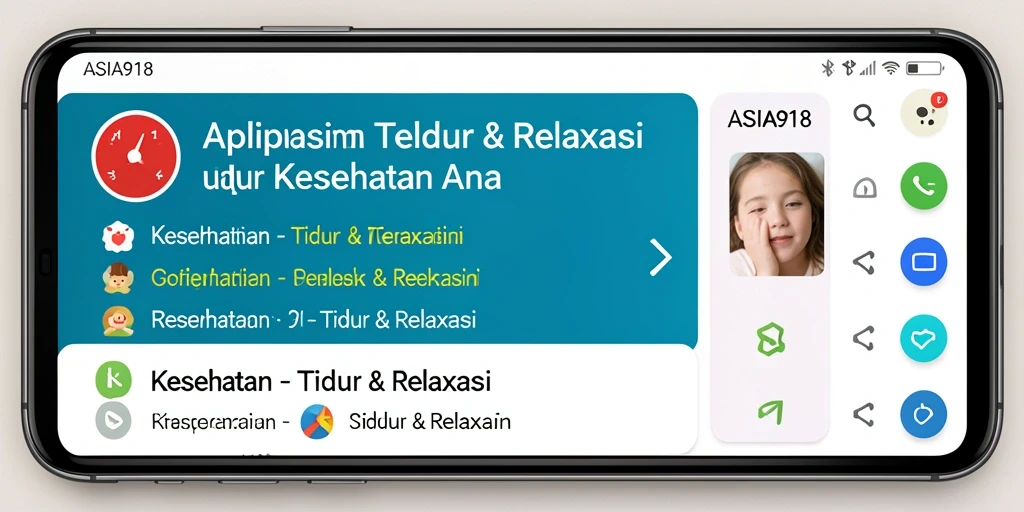 Antarmuka aplikasi ASIA918 yang menenangkan untuk relaksasi maksimal.