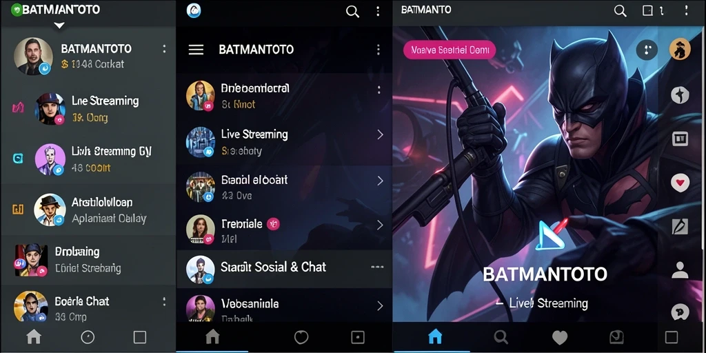Tampilan antarmuka BATMANTOTO untuk Live Streaming yang menarik.