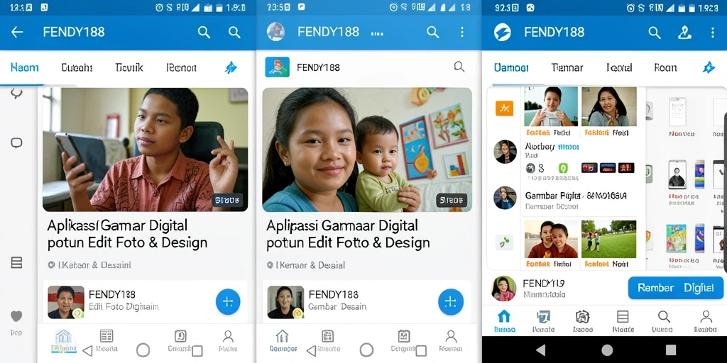 Antarmuka pengguna FENDY188 yang menarik dan fungsional.