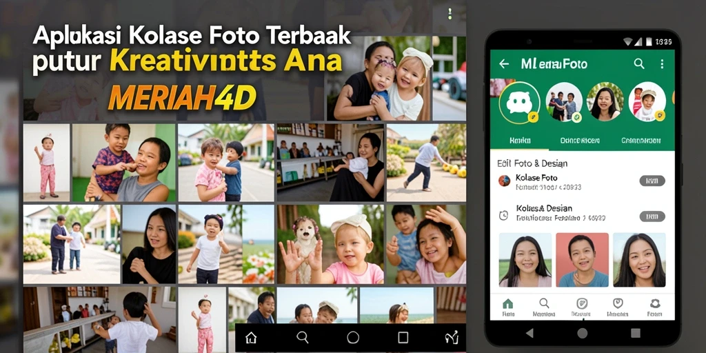 Antarmuka MERIAH4D menampilkan kemudahan dalam membuat kolase foto.