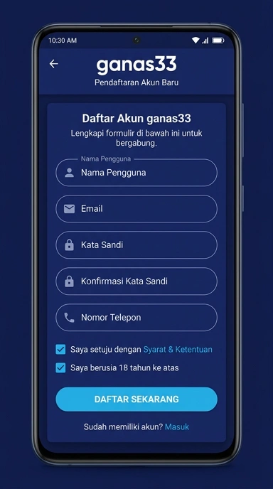 Buat Akun Baru di ganas33 dengan Mudah